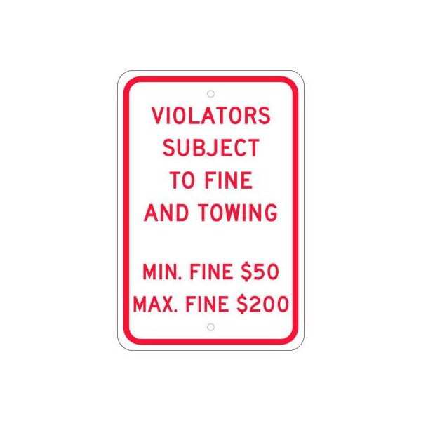NMC Traffic Sign, Reserved Parking Pennsylvania, 18in X 12in, White